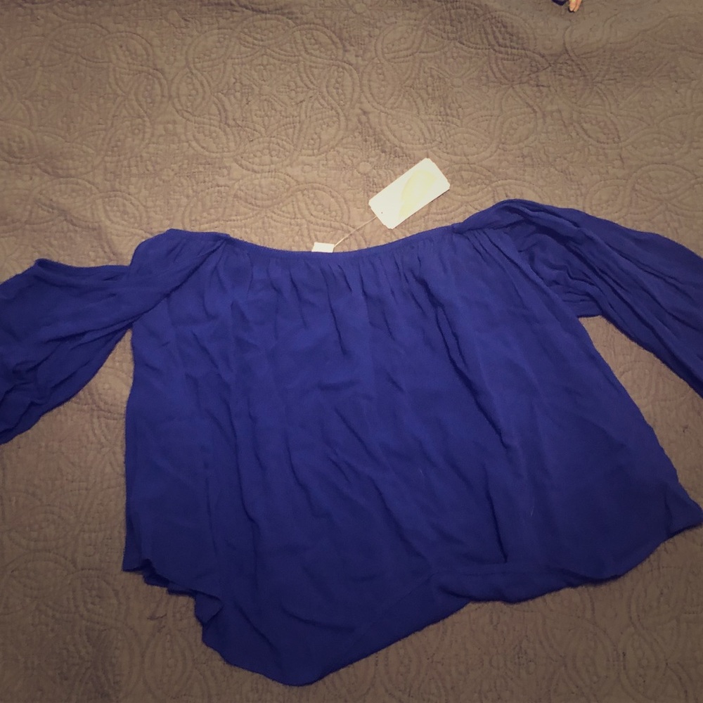 Off the shoulder crop top